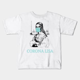 Corona Lisa T-shirt, Hoodie, Mug, Phone Case Kids T-Shirt